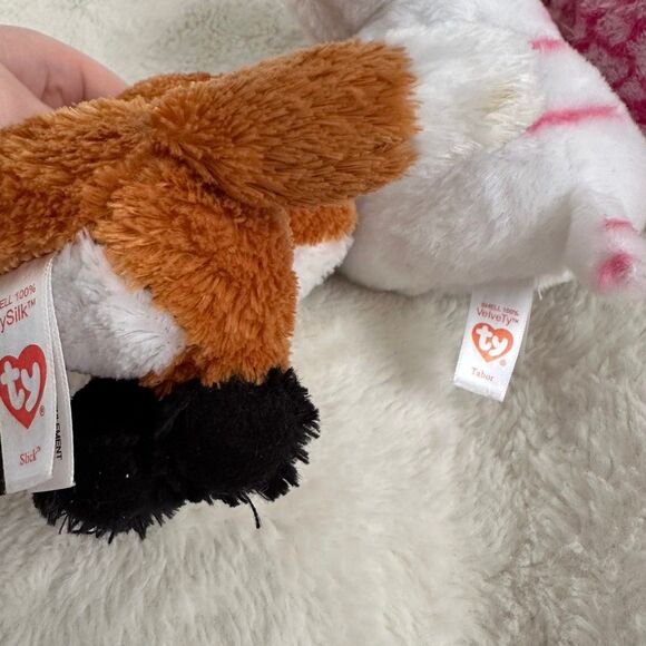 Ty Beanie Boo Babies Lot of 5 Fantasia Pinky Tabor Slick Pablo Stuffed Animal - Picture 8 of 8